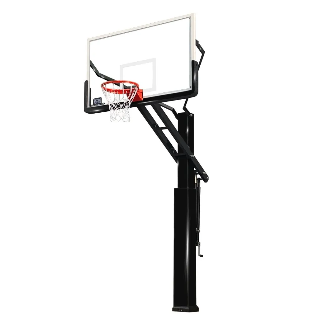 Įbetonuojamas krepšinio stovas Prove Dunker (Grūdintas stiklas 12mm)