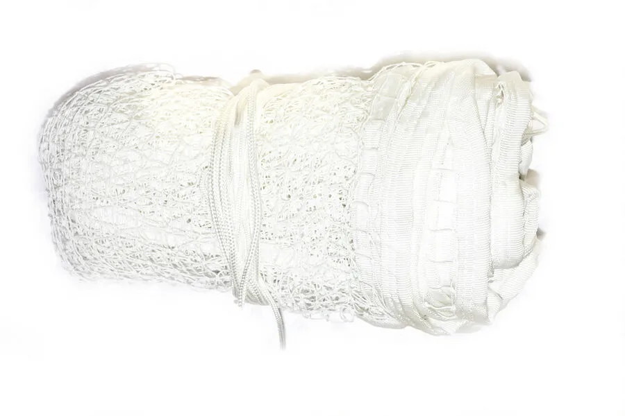 Badmintono tinklas PE1 6,1x0,76m baltas