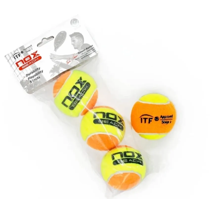 Paplūdimio teniso 3 vnt kamuoliukų NOX PRO TITANIUM