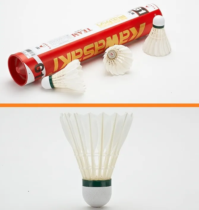 Plunksniniai skraidukai varžybiniai Kawasaki Team 1 doz. (12vnt) BWF approved