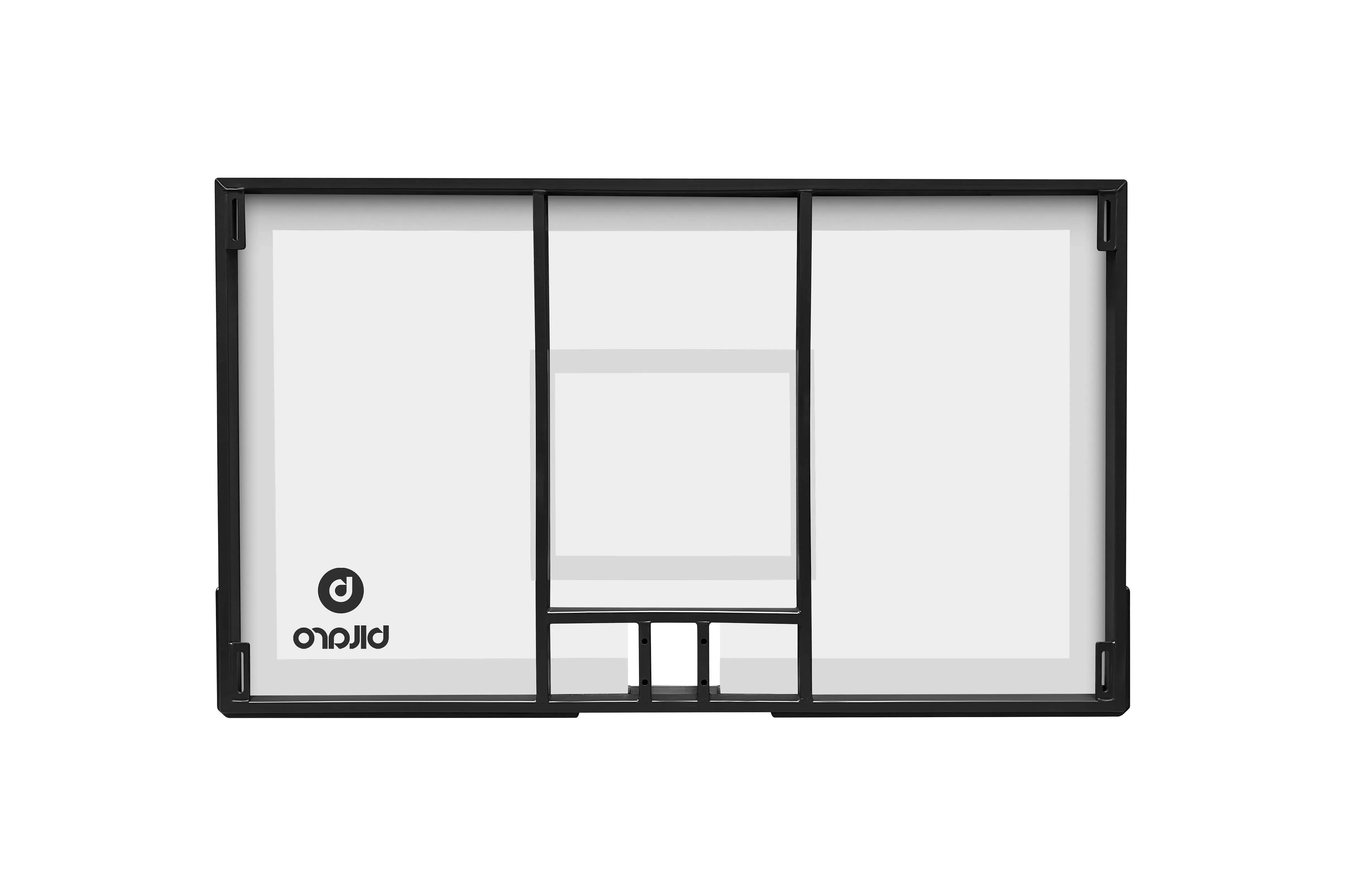 Krepšinio lenta 130x80cm 6mm grūdintas stiklas, tvirtinimai kampuose