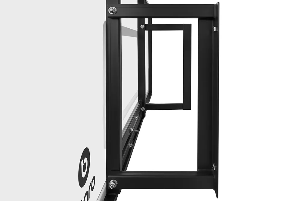 Krepšinio lenta Bilaro Dakota Class 130x80cm, 6mm grūdintas stiklas, su lanku ir tinkleliu