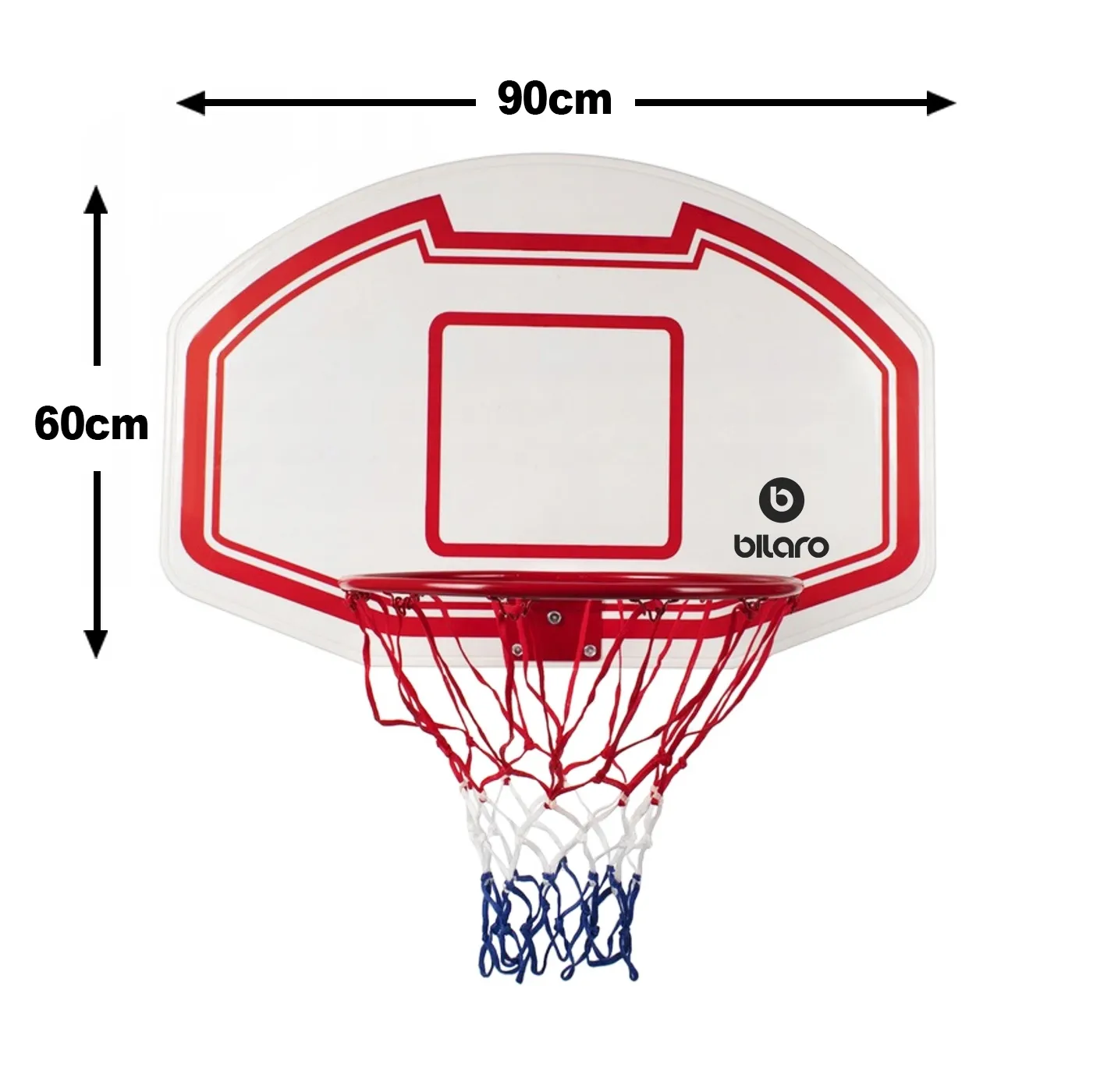 krepsinio_lenta_bilaro_indiana_basketball_board_2 Krepšinio lenta Bilaro Indiana 90x60cm, su lanku ir tinkleliu