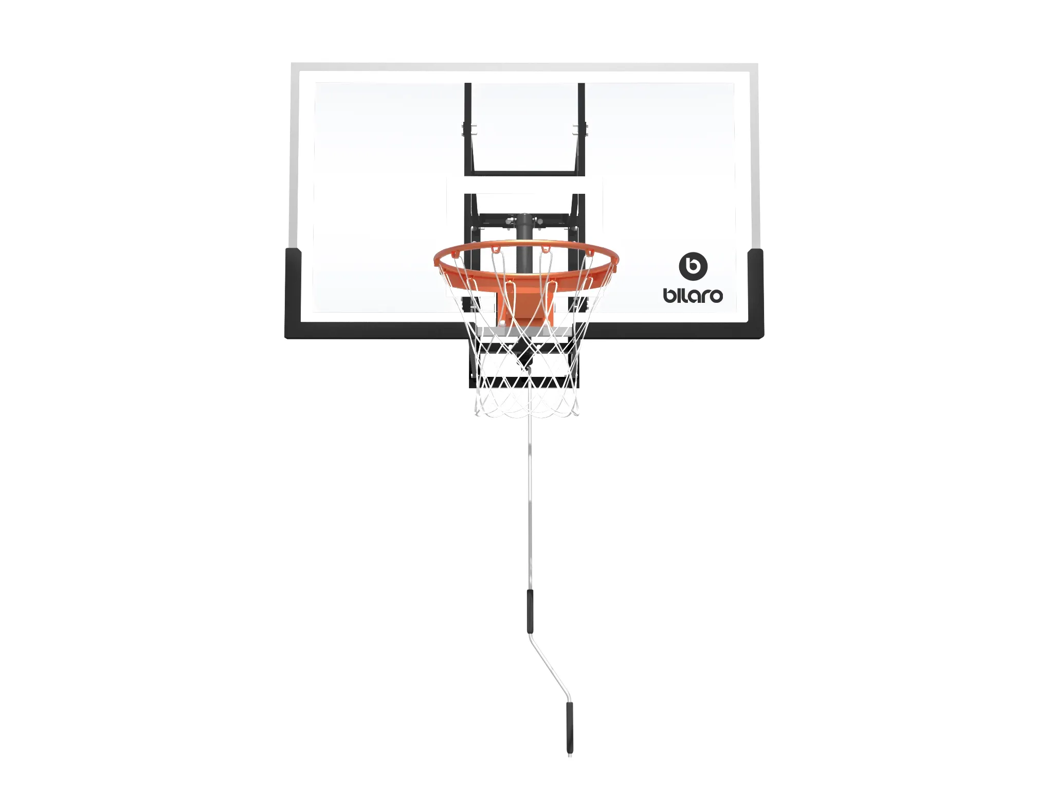 Krepšinio lenta Bilaro Montana Class X 136x80cm, 6mm grūdintas stiklas, su lanku ir tinkleliu