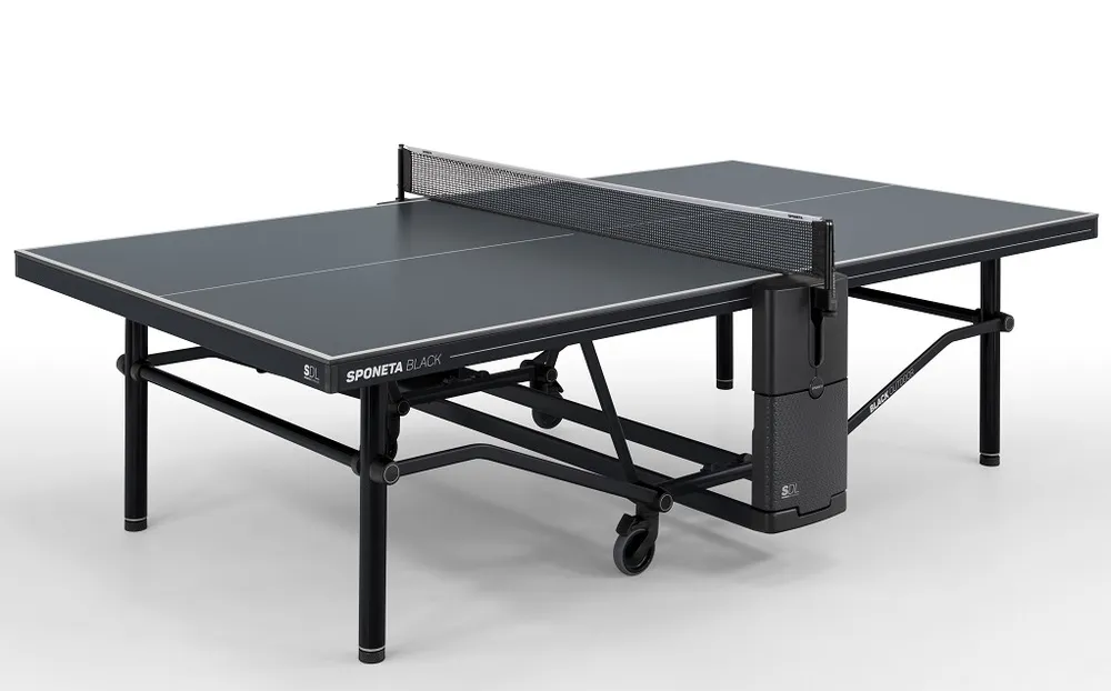 Stalo teniso stalas Sponeta DESIGN-Line Black Edition OUTDOOR 10mm