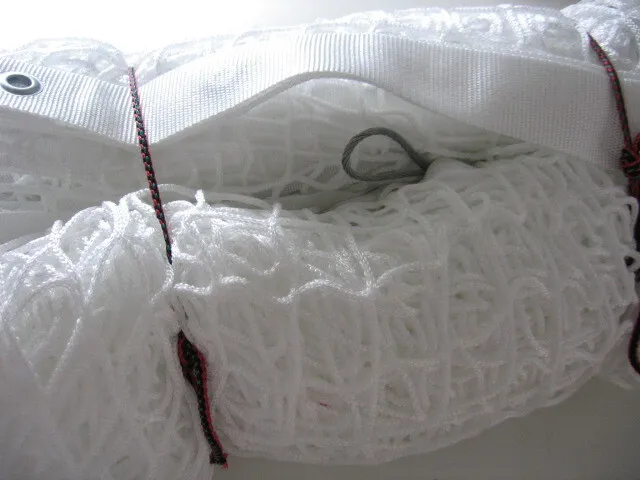 Lauko teniso tinklas PP3mm (baltas su trosu)