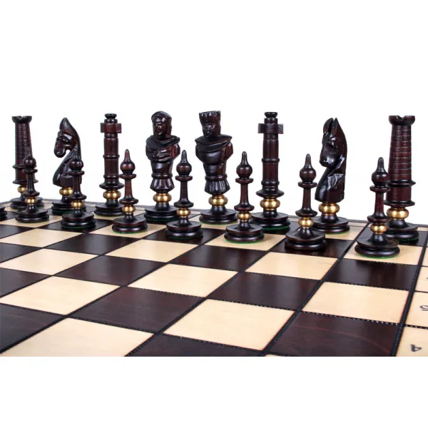 mediniai-sachmatai-royal-de-lux_3_ Šachmatai Royal DE LUX 650x325x80mm, karalius 130mm