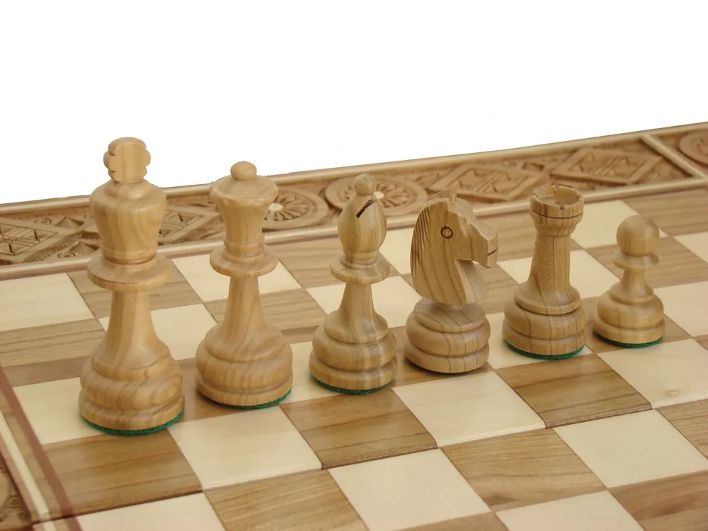 Šachmatai Rubin 420x420x35mm, karalius 86mm (Ekskliuzyvas)