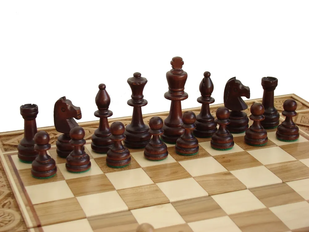 Šachmatai Rubin 420x420x35mm, karalius 86mm (Ekskliuzyvas)