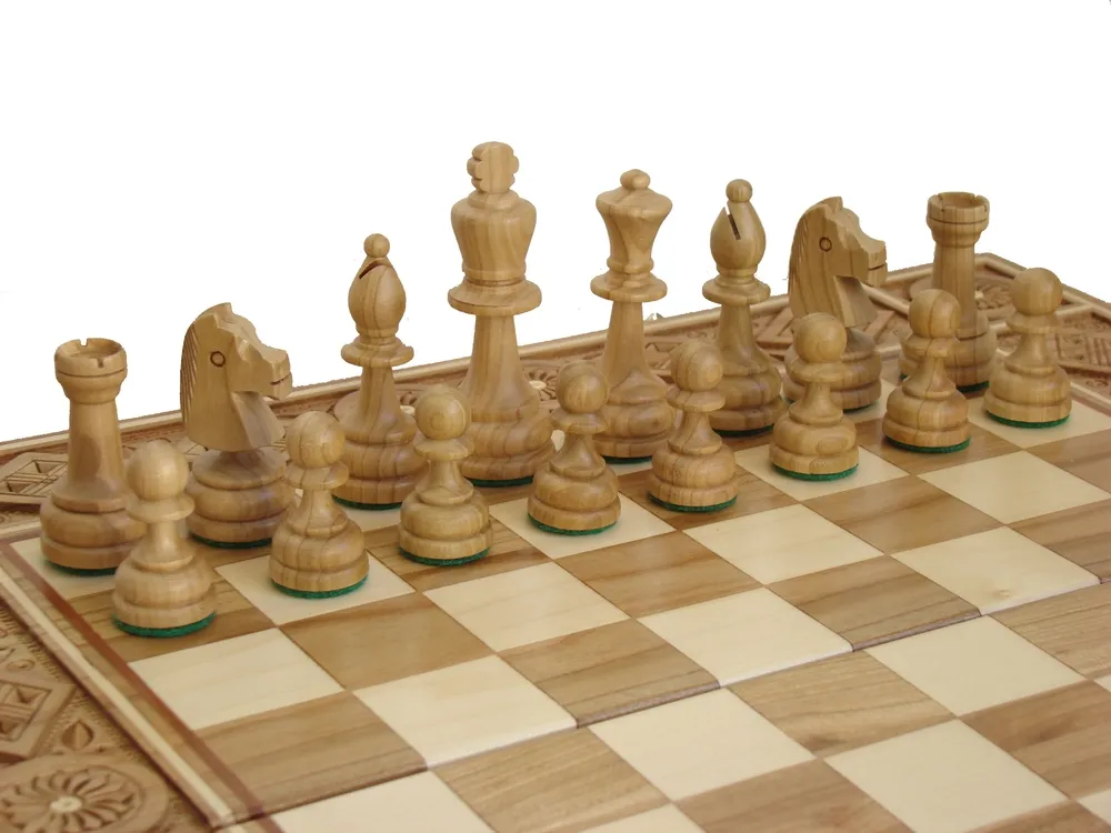 Šachmatai Rubin 420x420x35mm, karalius 86mm (Ekskliuzyvas)