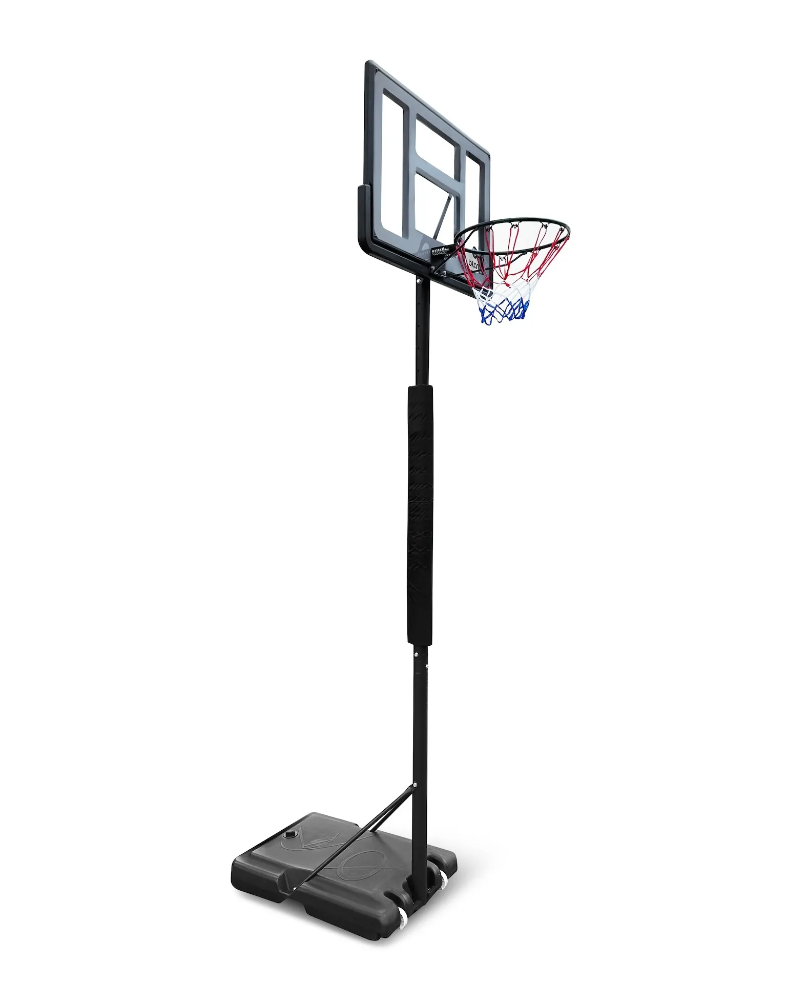 Mobilus krepšinio stovas Bilaro Madison 110x75cm + apsauga + kamuolys