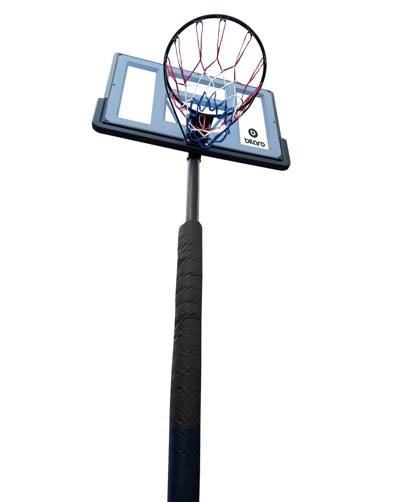 Mobilus krepšinio stovas Bilaro Madison 110x75cm + apsauga + kamuolys