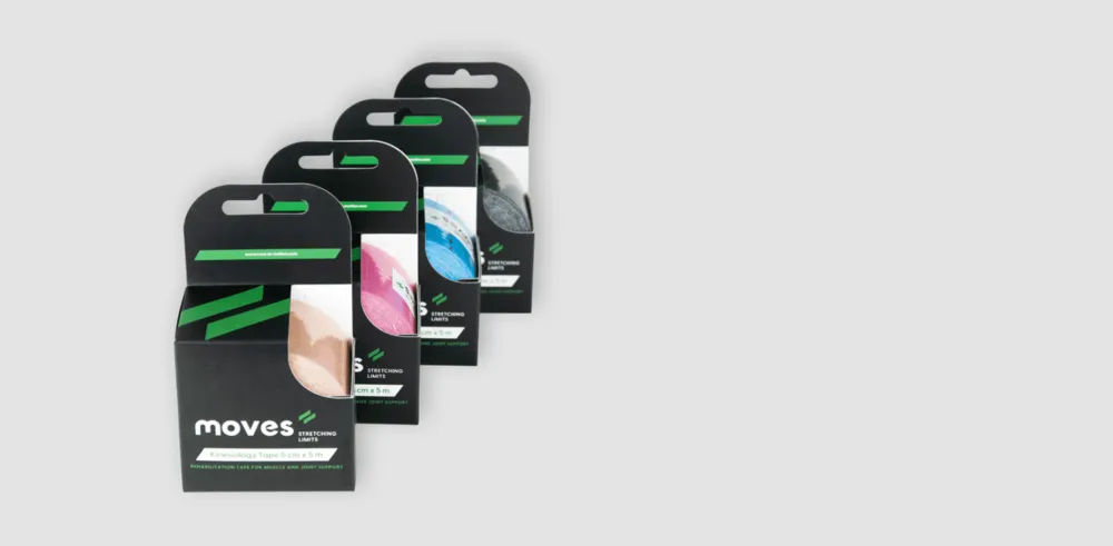 Kineziologinis teipas MOVES 5 cmx5m TAN
