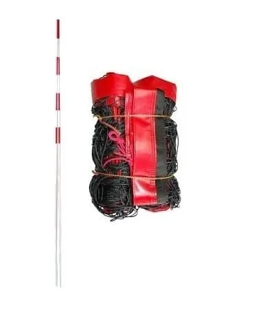 papl_dimio_teniso_tinklas Varžybinis paplūdimio tinklinio tinklas PP3mm su antenomis 8,5x1m (kevlarinis įtempimo trosas)