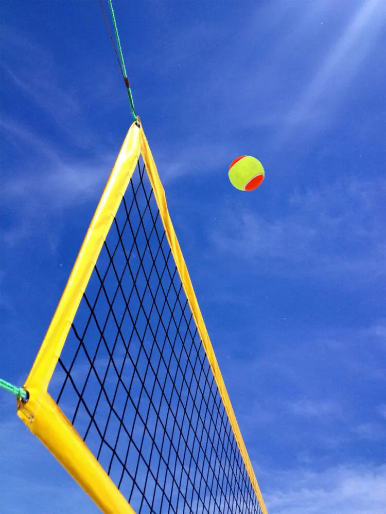 Paplūdimio teniso tinklas PE3mm 8,5x1,07m (sustiprinimas šonuose)