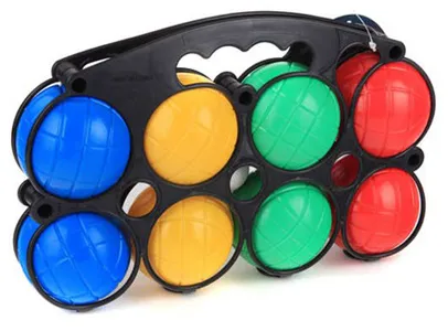 Petankės rinkinys plastikinis 8 rutuliai