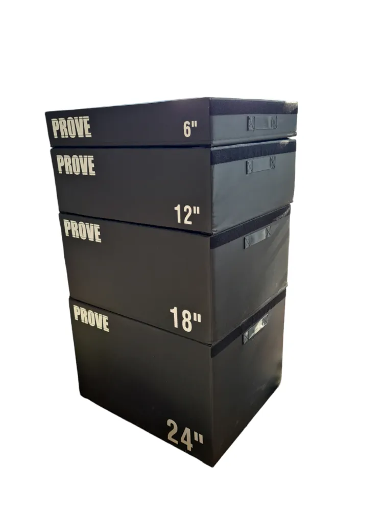 Crossfit minkštų platformų rinkinys Prove (4 aukščių)