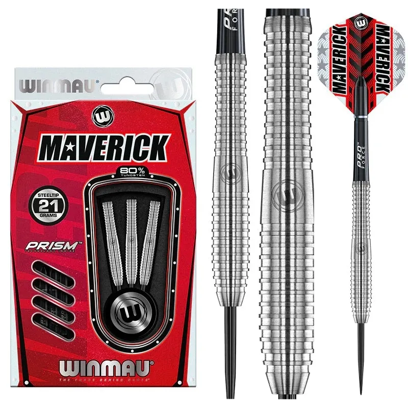 Smiginio strėlytės Winmau Maverick 80% Steel Tip 21 g