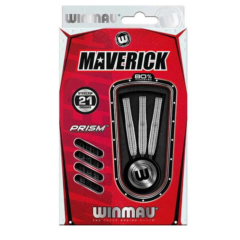 Smiginio strėlytės Winmau Maverick 80% Steel Tip 21 g