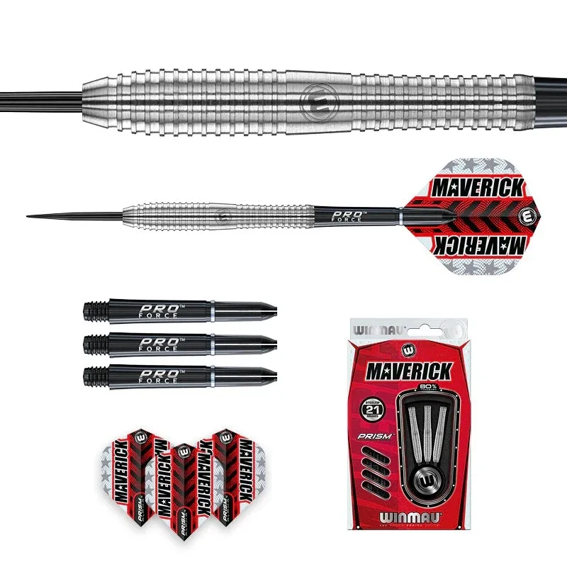 rdd2482_2021g_20image5 Smiginio strėlytės Winmau Maverick 80% Steel Tip 21 g