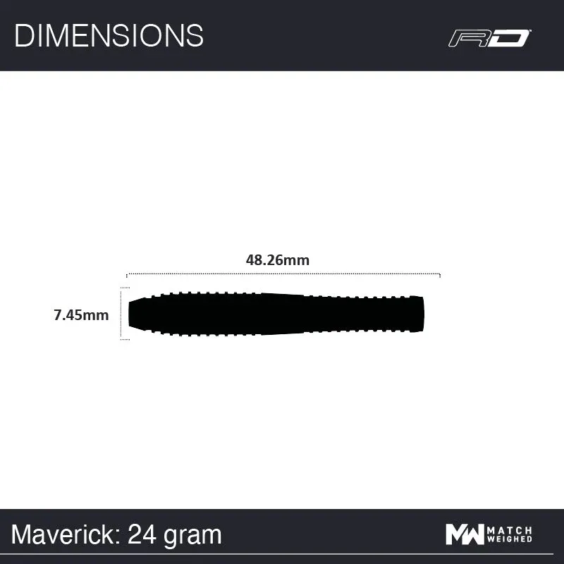 rdd248524gimage7_1_1 Smiginio strėlytės Winmau Maverick 80% Steel Tip 23 g