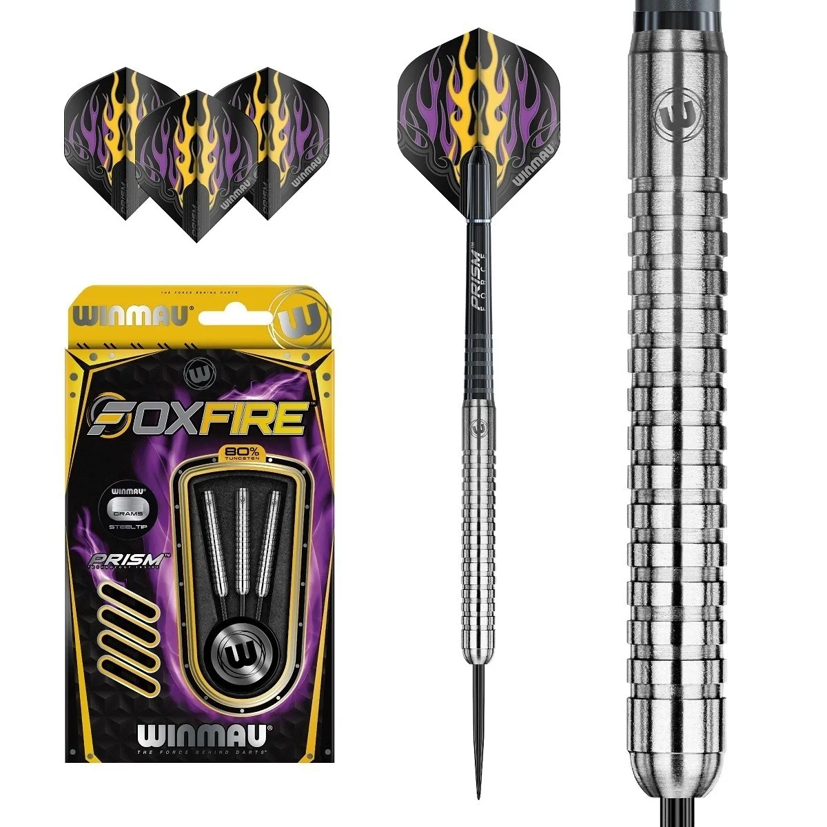 Smiginio strėlytės Winmau Foxfire 80% Steel Tip 21 g