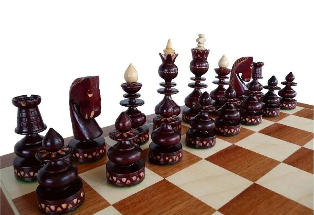 sachmatai_1 Šachmatai Bizant 600x300x70mm, Karalius 140mm