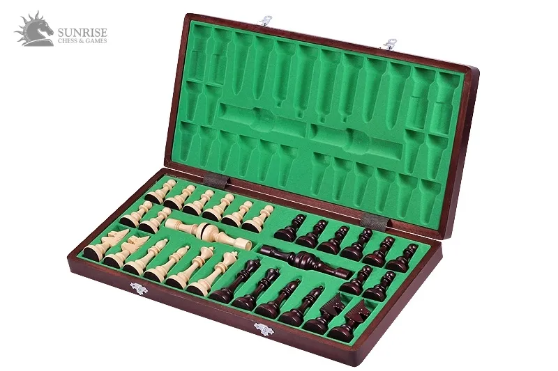 sachmatai_club Šachmatai Club 480x240x30mm, karalius 100mm