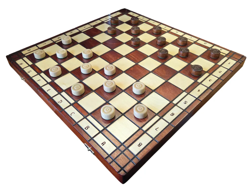 Šachmatai ir šaškės (Big) 500x250x60mm, karalius 100mm