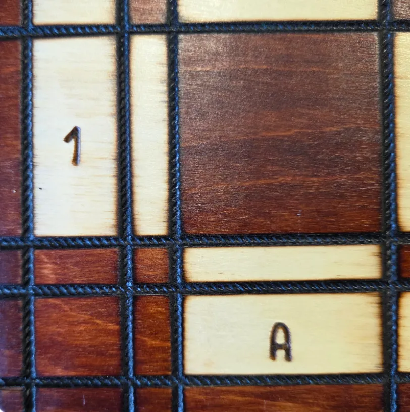 Šachmatai ir šaškės (Big) 500x250x60mm, karalius 100mm