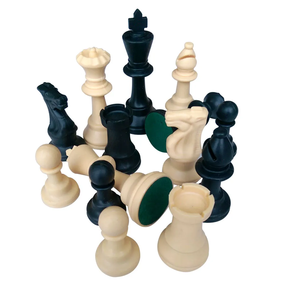 Plastikiniai šachmatai Plastic Chessmen, karalius 95mm