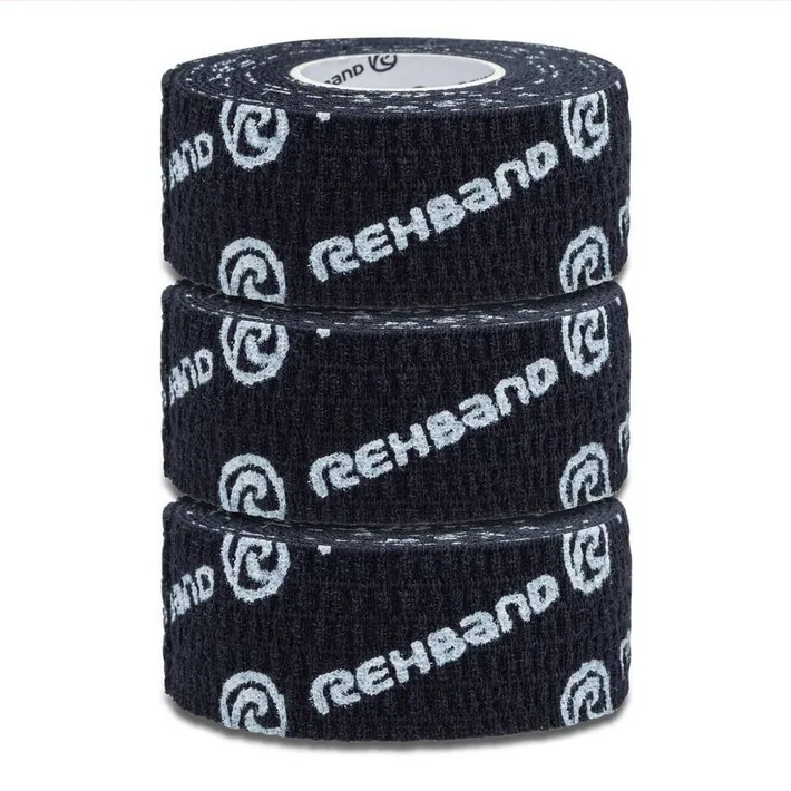 Teipas RX Athletic Power Wrap 25mm x 4.5m White/Black-Black (3vnt)