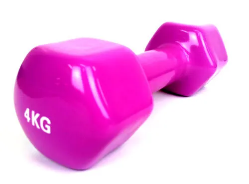 Šešiakampis aerobikos hantelis Prove 4kg (1vnt)