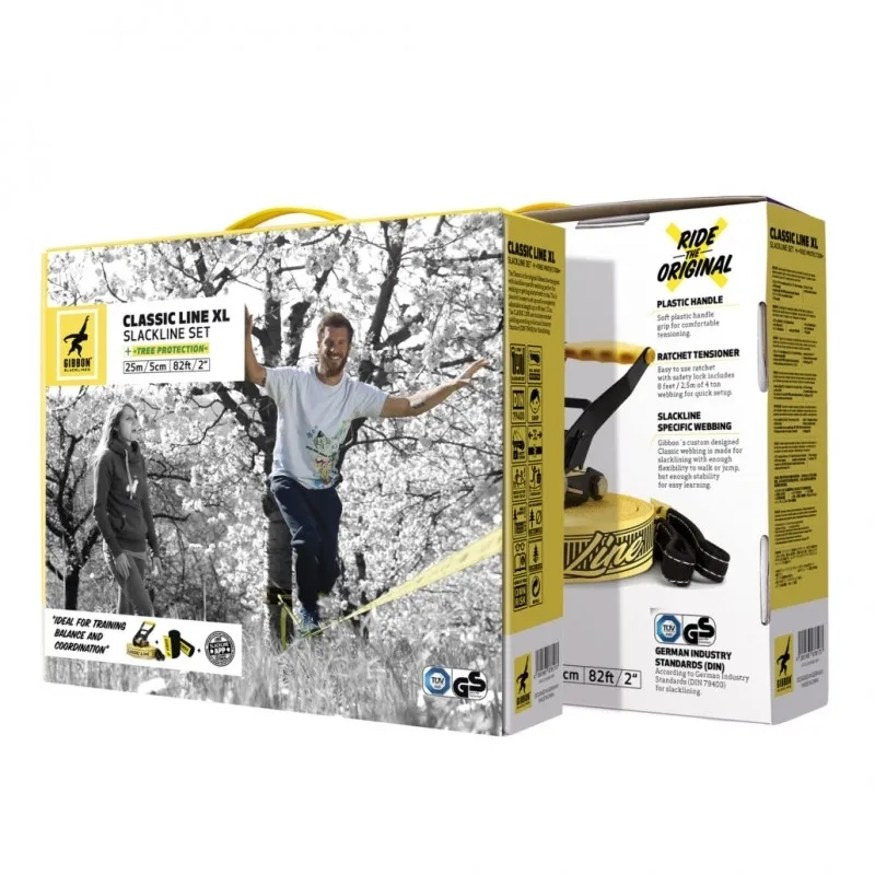 slackline_gibbon_classic_line_xl_treewear_set_25m_5cm_2_2 Balansinė juosta Slackline Gibbon Classic Line XL 25m/5cm