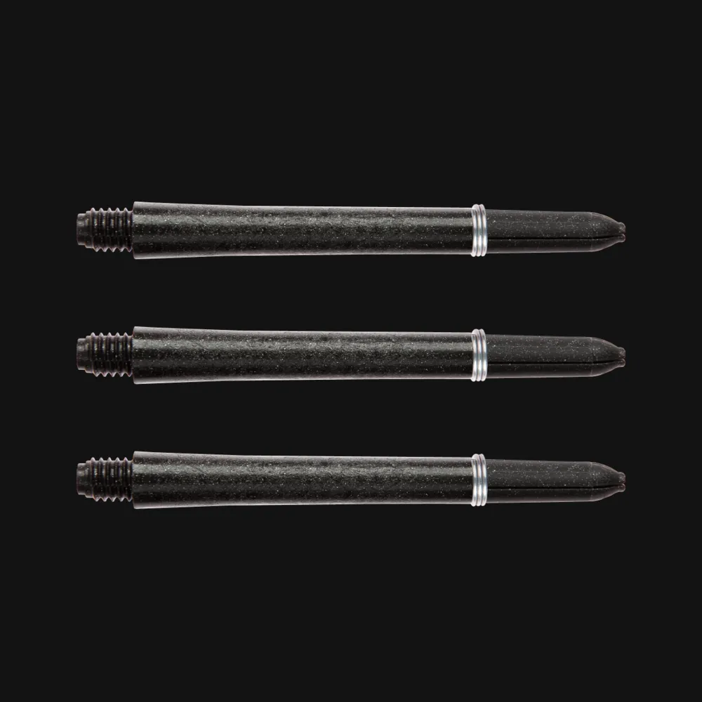 Smiginio strėlyčių koteliai Winmau Carbon Fibre Medium Black Dart Shaft