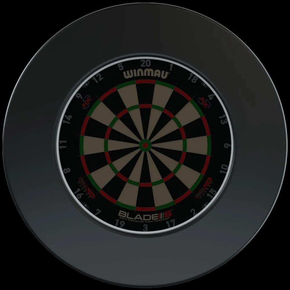 Smiginio taikinio sienos apsauga Winmau Plain Black Dartboard Surround