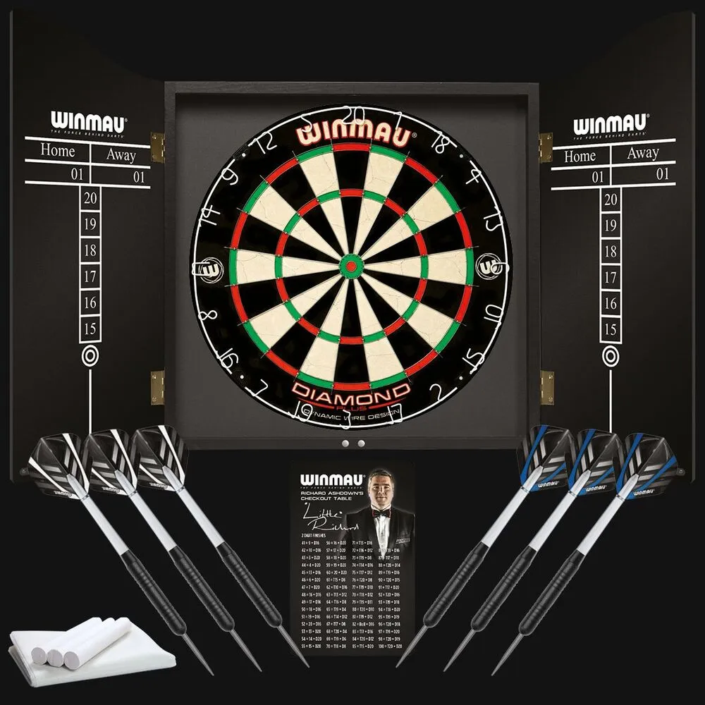 Smiginio taikinio rinkinys namelis Winmau Black Ash Profesional Dart set