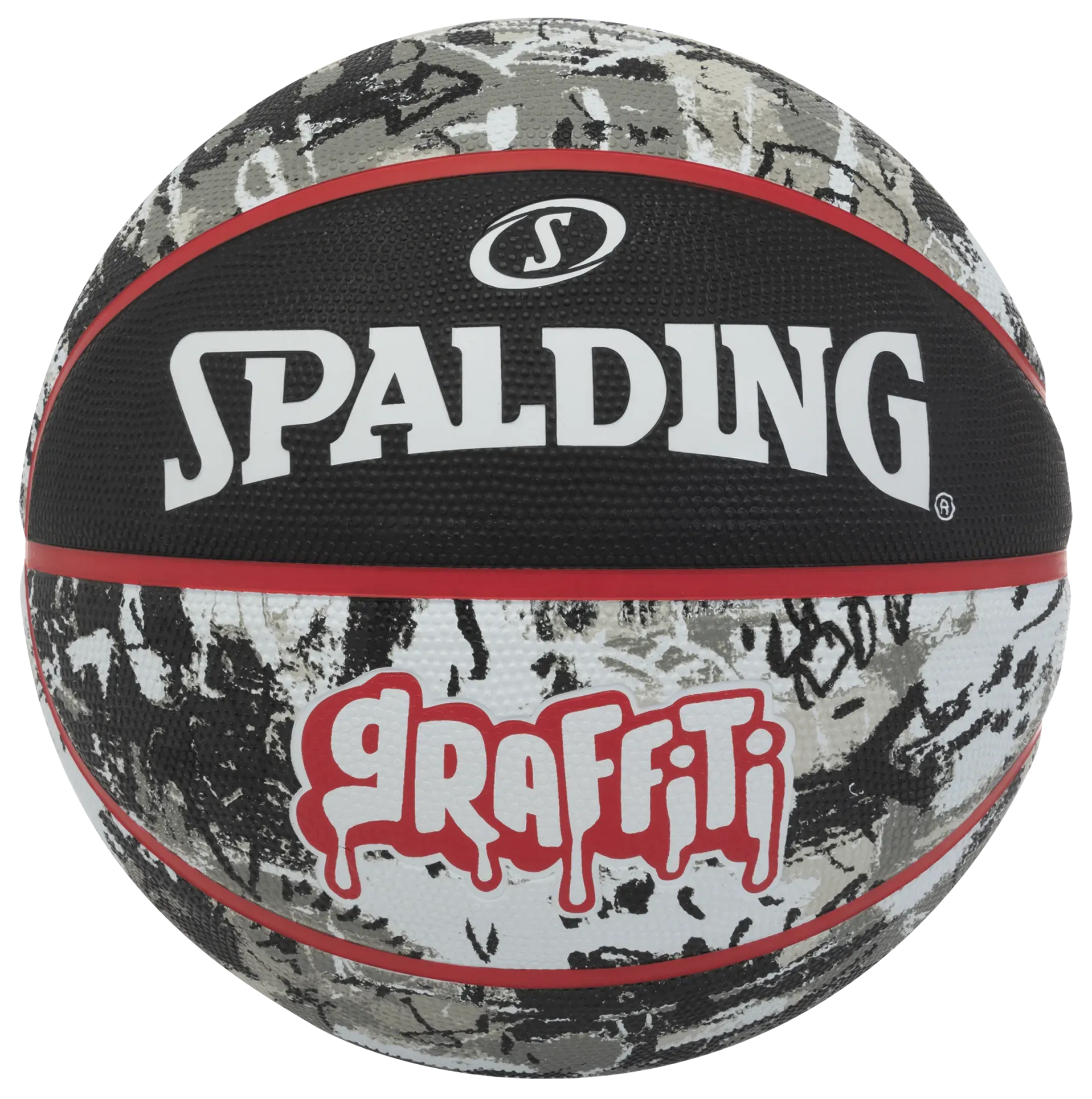 sportsmode536 KREPŠINIO KAMUOLYS SPALDING RED GRAFFITI 7 DYDIS