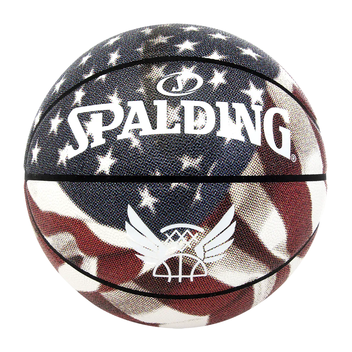 KREPŠINIO KAMUOLYS SPALDING TREND STARS STRIPES 7 DYDIS