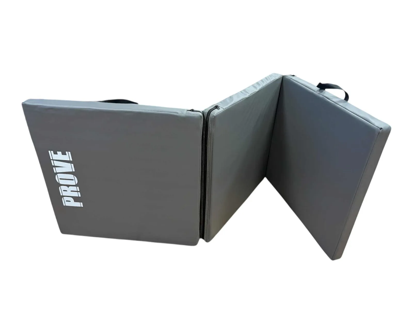 Sulankstomas gimnastikos čiužinys Prove PVC 180x60x5cm (pilkas)