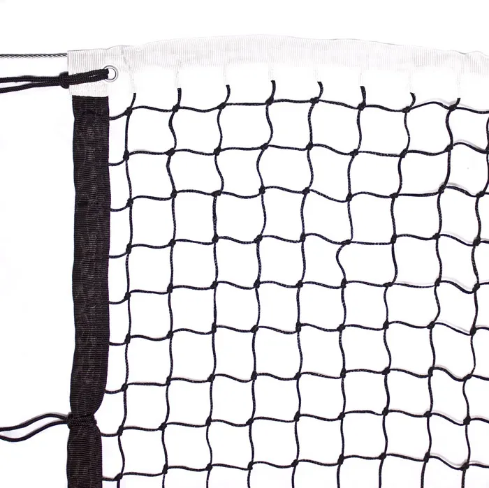 Lauko teniso tinklas PE2mm (juodas su trosu)