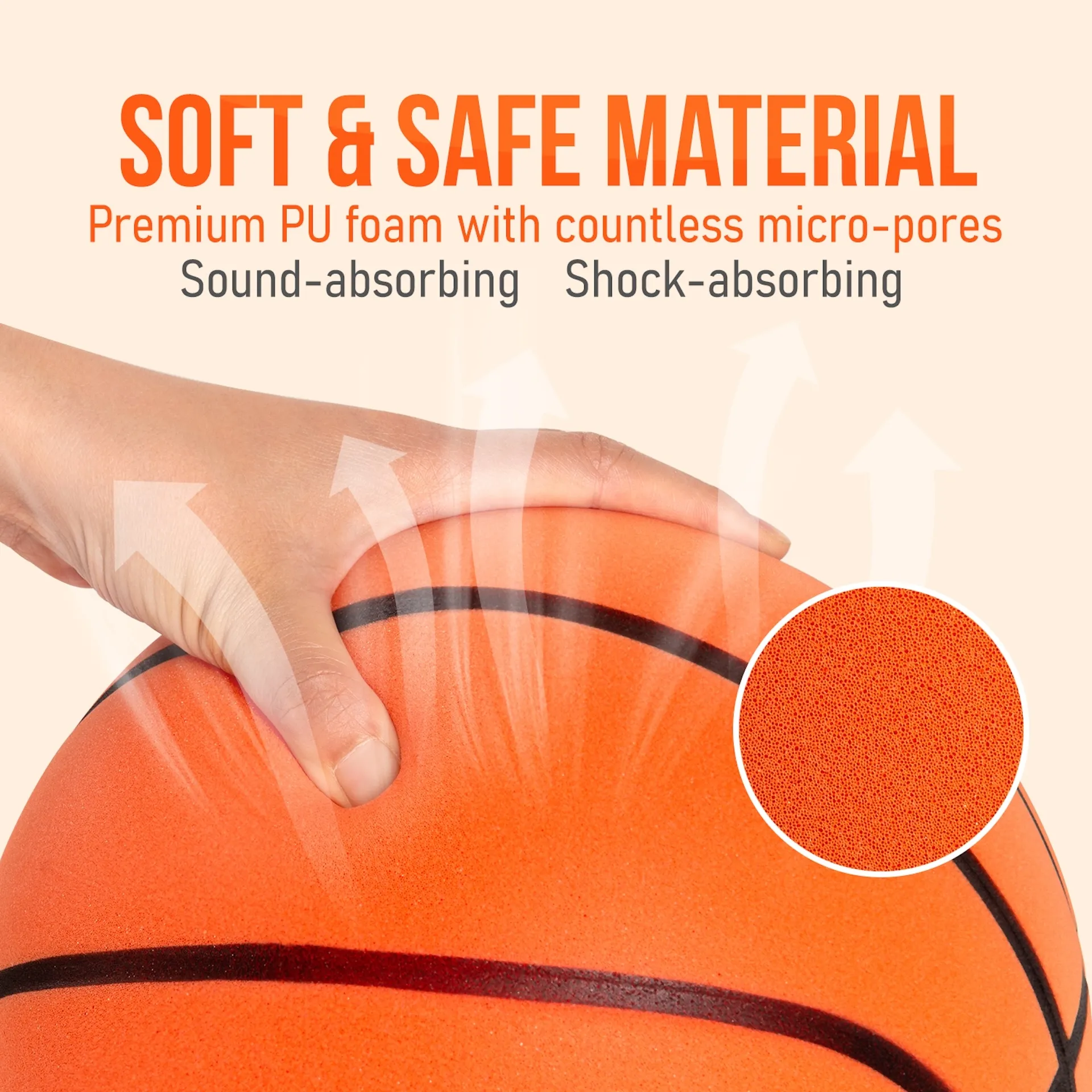 Tylusis krepšinio kamuolys Bilaro Silent Bounce, 7 dydis