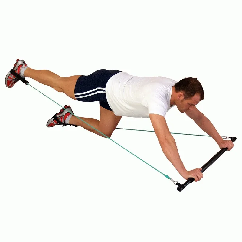 universalus-treniruoklis-body-stick Treniruočių lazda Body-stick (komplekte 4 gumų poros)