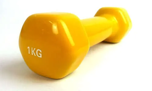 Šešiakampis aerobikos hantelis Prove 1kg (1vnt)