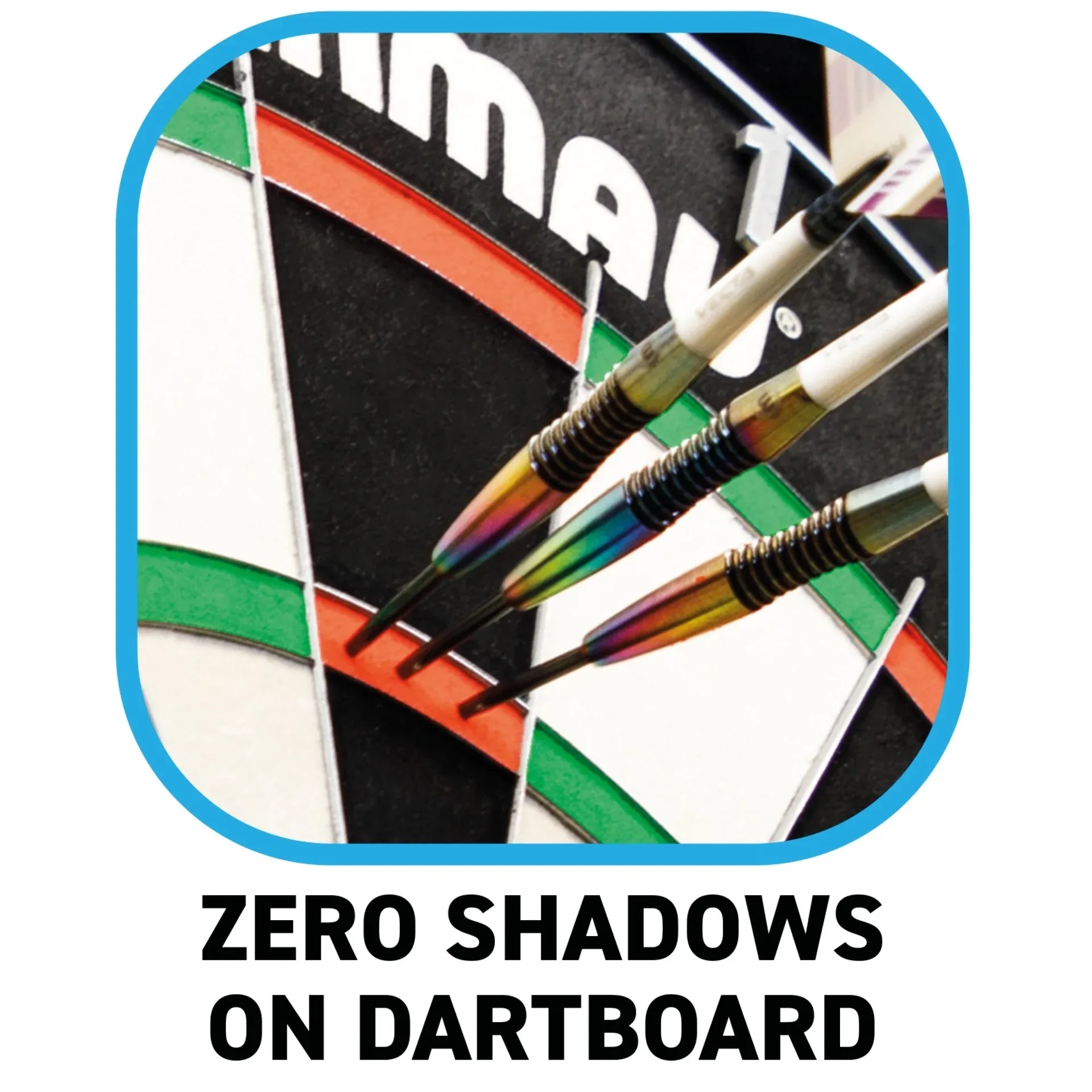 z0231polaris-surround-boardbundle_11 Smiginio taikinio apšvietimo sistema Winmau Polaris 120°